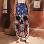 American Patriotic Skull Print Harem Pants
