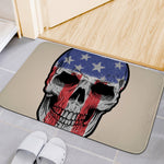 American Patriotic Skull Print Indoor Door Mat