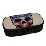 American Patriotic Skull Print Insulin Cooler Travel Case