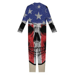 American Patriotic Skull Print Jumpsuit