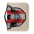 American Patriotic Skull Print Leather Bible Cover