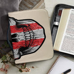 American Patriotic Skull Print Leather Bible Cover