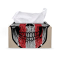 American Patriotic Skull Print Leather Tissue Box Cover
