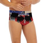 American Patriotic Skull Print Men's Briefs