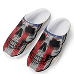 American Patriotic Skull Print Mesh Casual Shoes