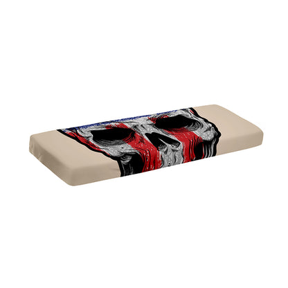 American Patriotic Skull Print Piano Keyboard Cover
