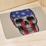 American Patriotic Skull Print Polyester Doormat