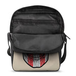 American Patriotic Skull Print Rectangular Crossbody Bag