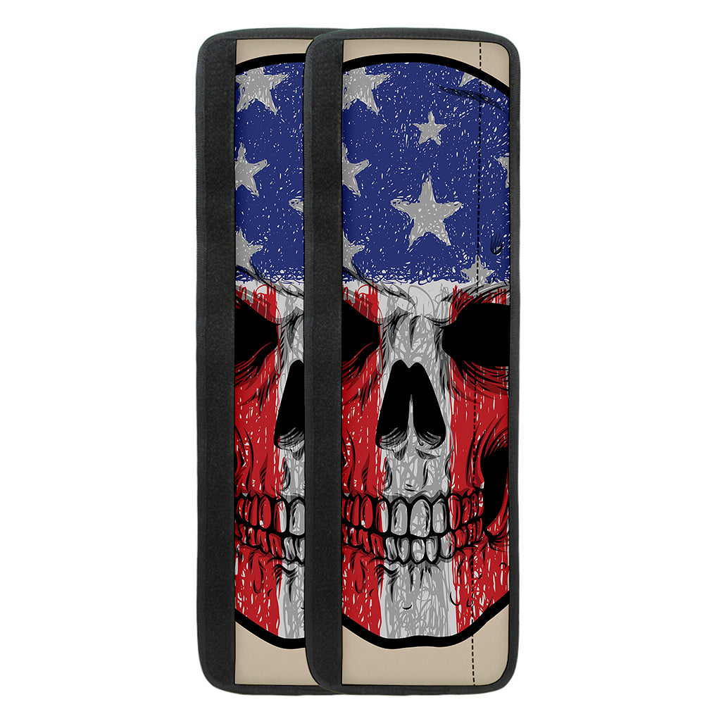 American Patriotic Skull Print Refrigerator Handle Covers