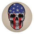 American Patriotic Skull Print Round Blanket