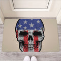 American Patriotic Skull Print Rubber Doormat