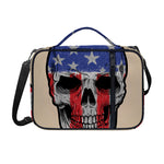 American Patriotic Skull Print Shoulder Strap Bible Bag