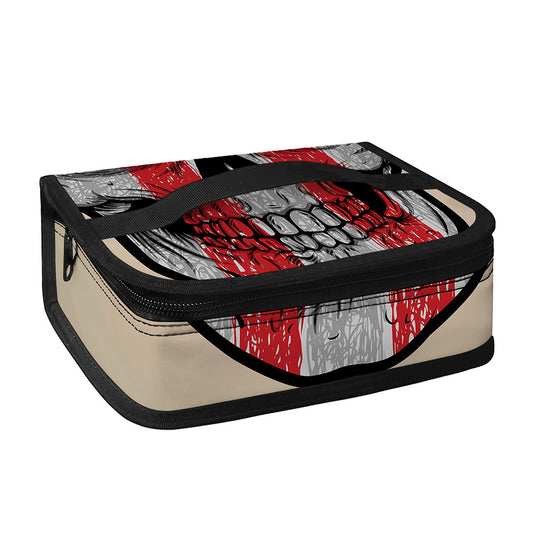 American Patriotic Skull Print Small Lunch Bag