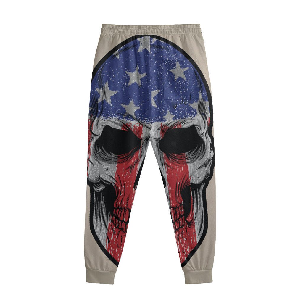 American Patriotic Skull Print Sweatpants