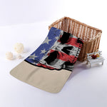 American Patriotic Skull Print Towel