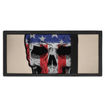 American Patriotic Skull Print Trifold Wallet