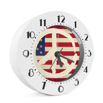 American Peace Flag Print Alarm Clock