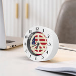 American Peace Flag Print Alarm Clock