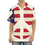 American Peace Flag Print Aloha Shirt