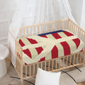 American Peace Flag Print Baby Crib Sheet