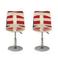 American Peace Flag Print Bar Stool Covers