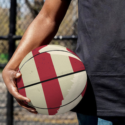 American Peace Flag Print Basketball