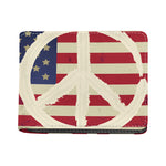American Peace Flag Print Bifold Wallet