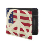 American Peace Flag Print Bifold Wallet