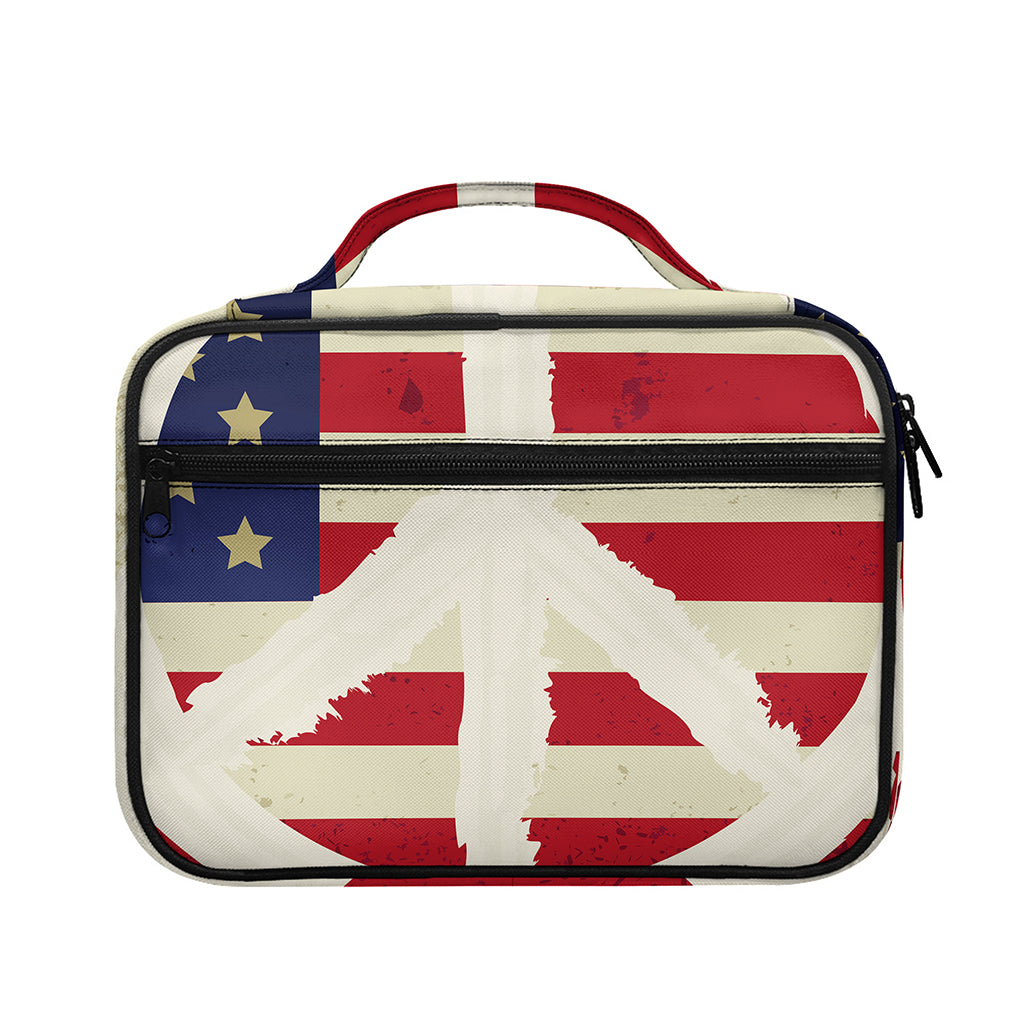 American Peace Flag Print Briefcase Bible Bag