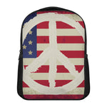 American Peace Flag Print Casual Backpack