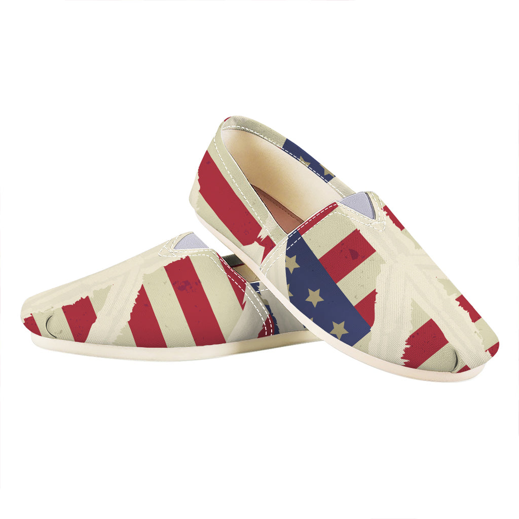 American Peace Flag Print Casual Shoes