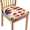 American Peace Flag Print Chair Cushion Cover