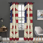 American Peace Flag Print Curtain