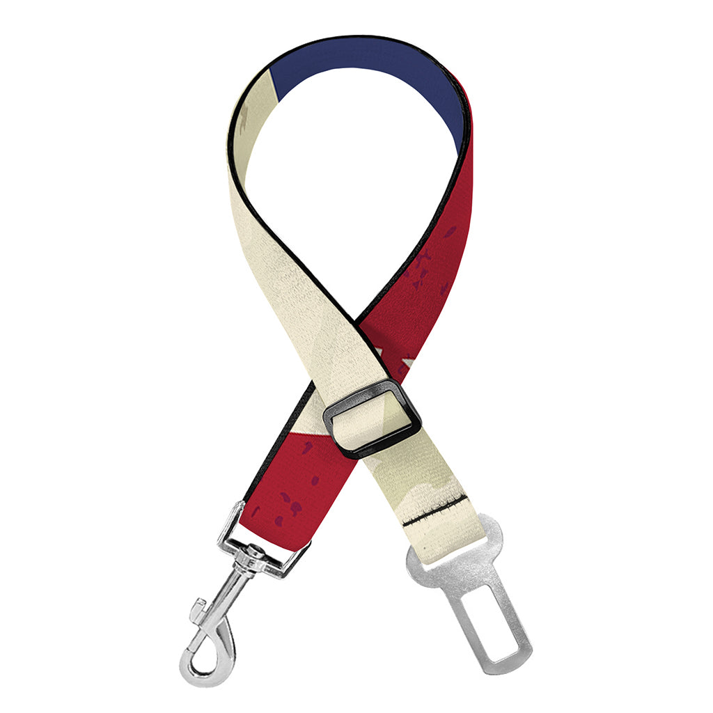 American Peace Flag Print Dog Seat Belt