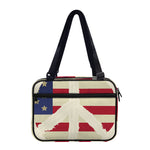 American Peace Flag Print Double Strap Bible Bag