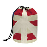 American Peace Flag Print Drawstring Makeup Bag