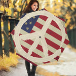American Peace Flag Print Foldable Umbrella