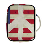 American Peace Flag Print Front Pocket Bible Bag