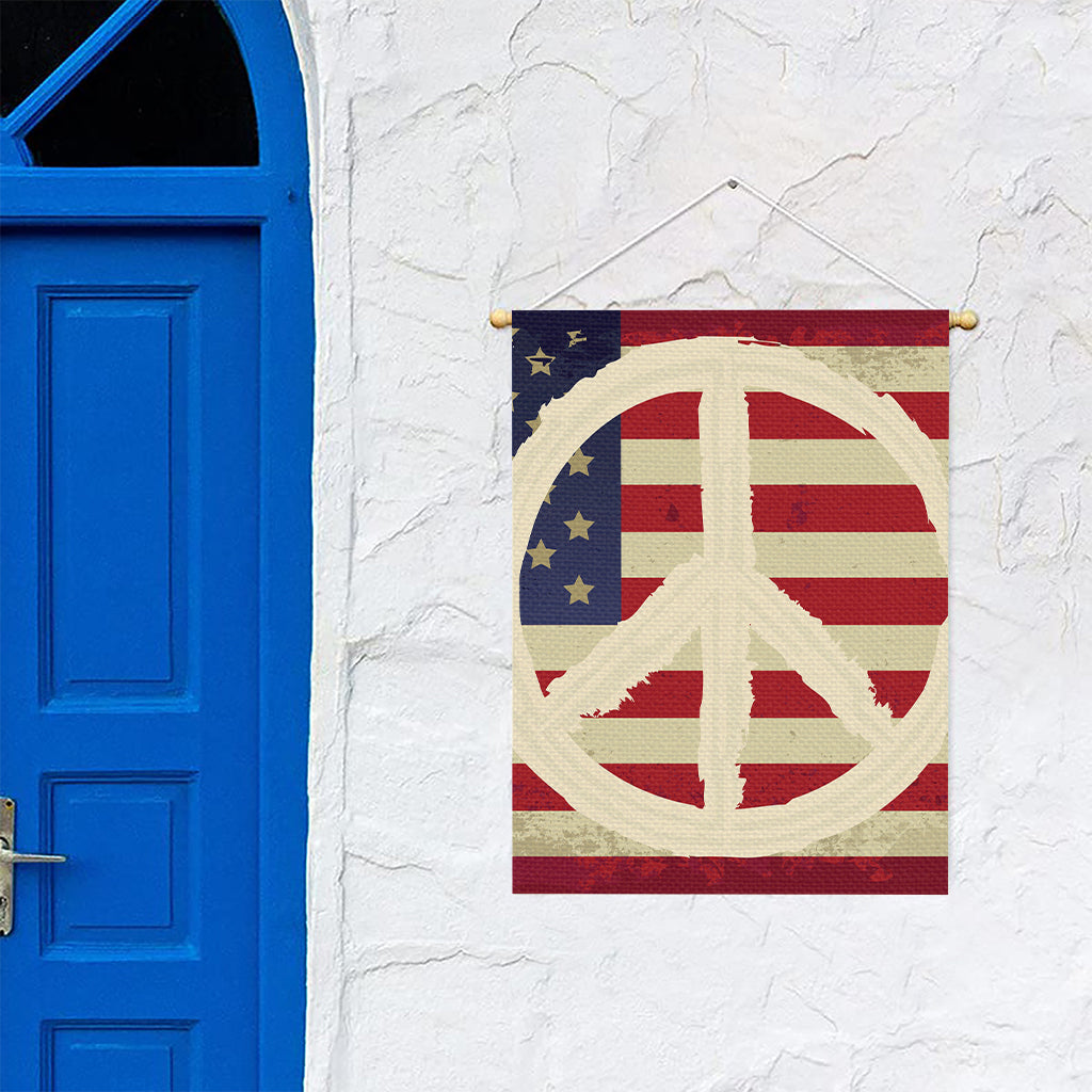 American Peace Flag Print Garden Flag