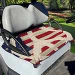 American Peace Flag Print Golf Cart Seat Cover