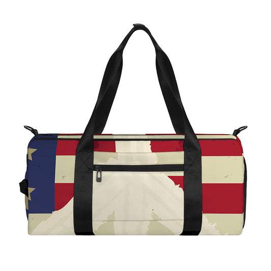 American Peace Flag Print Gym Bag