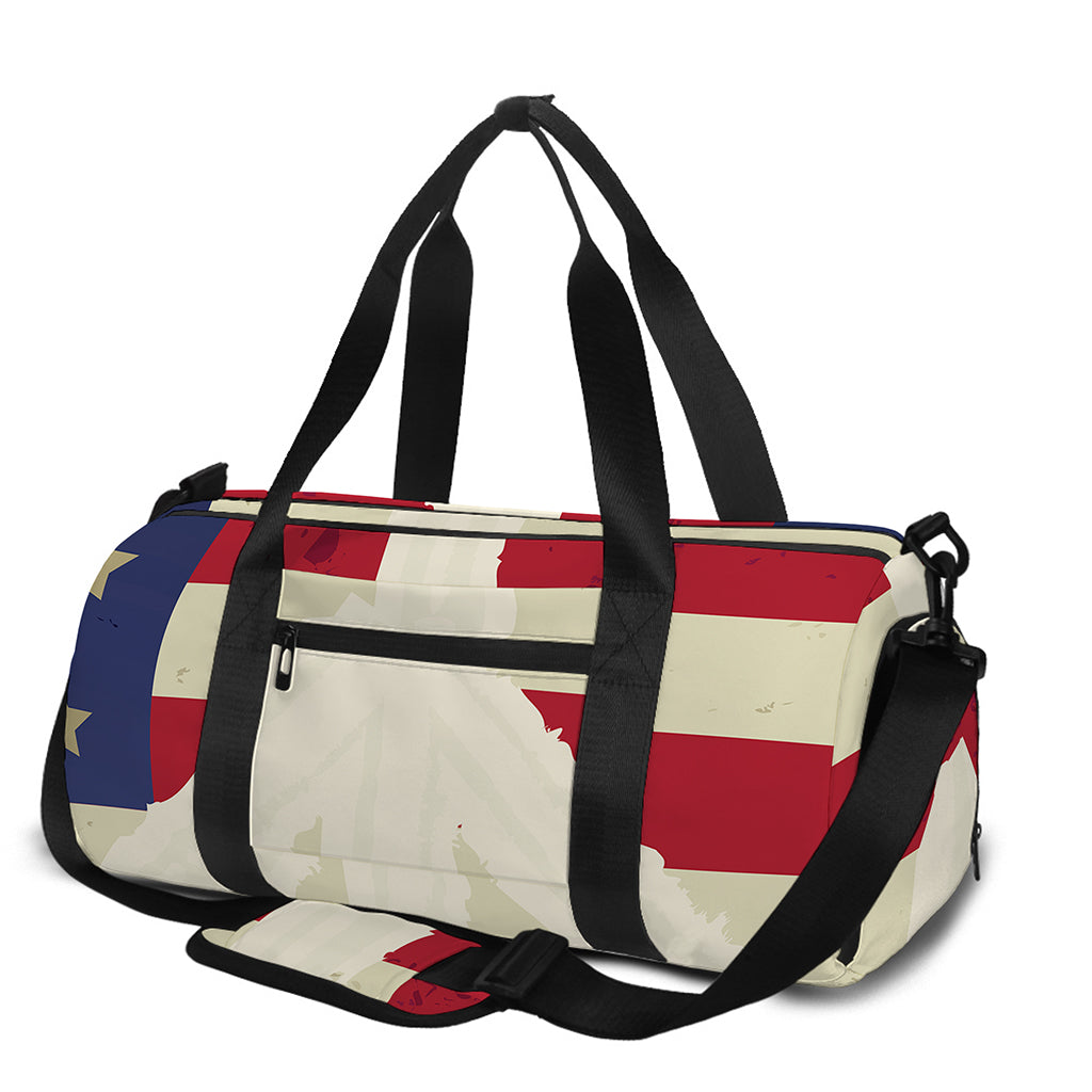 American Peace Flag Print Gym Bag