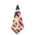 American Peace Flag Print Hand Towel