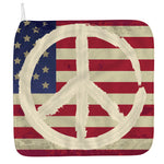 American Peace Flag Print Hand Towel