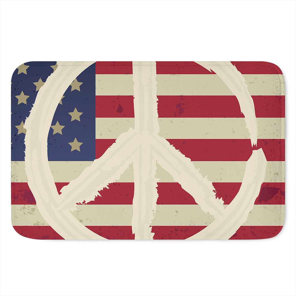 American Peace Flag Print Indoor Door Mat