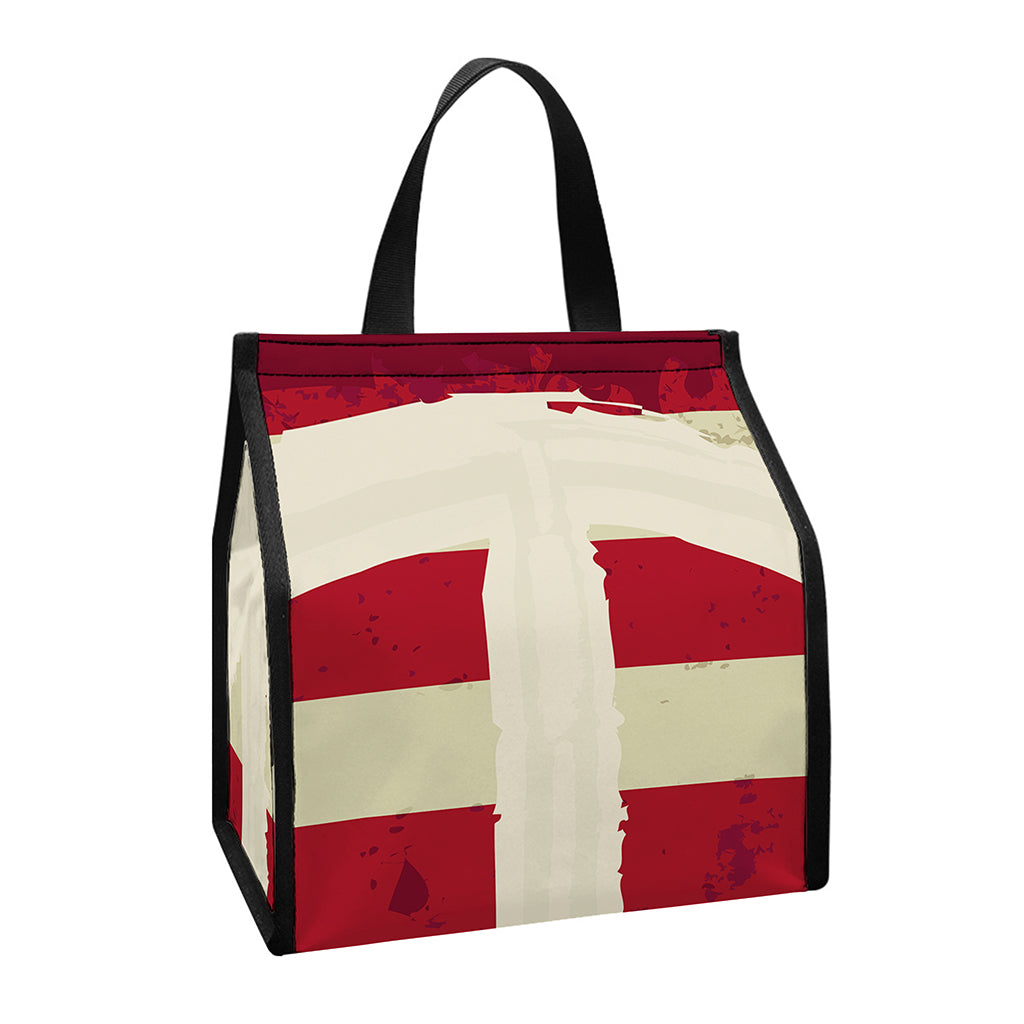 American Peace Flag Print Insulated Lunch Tote