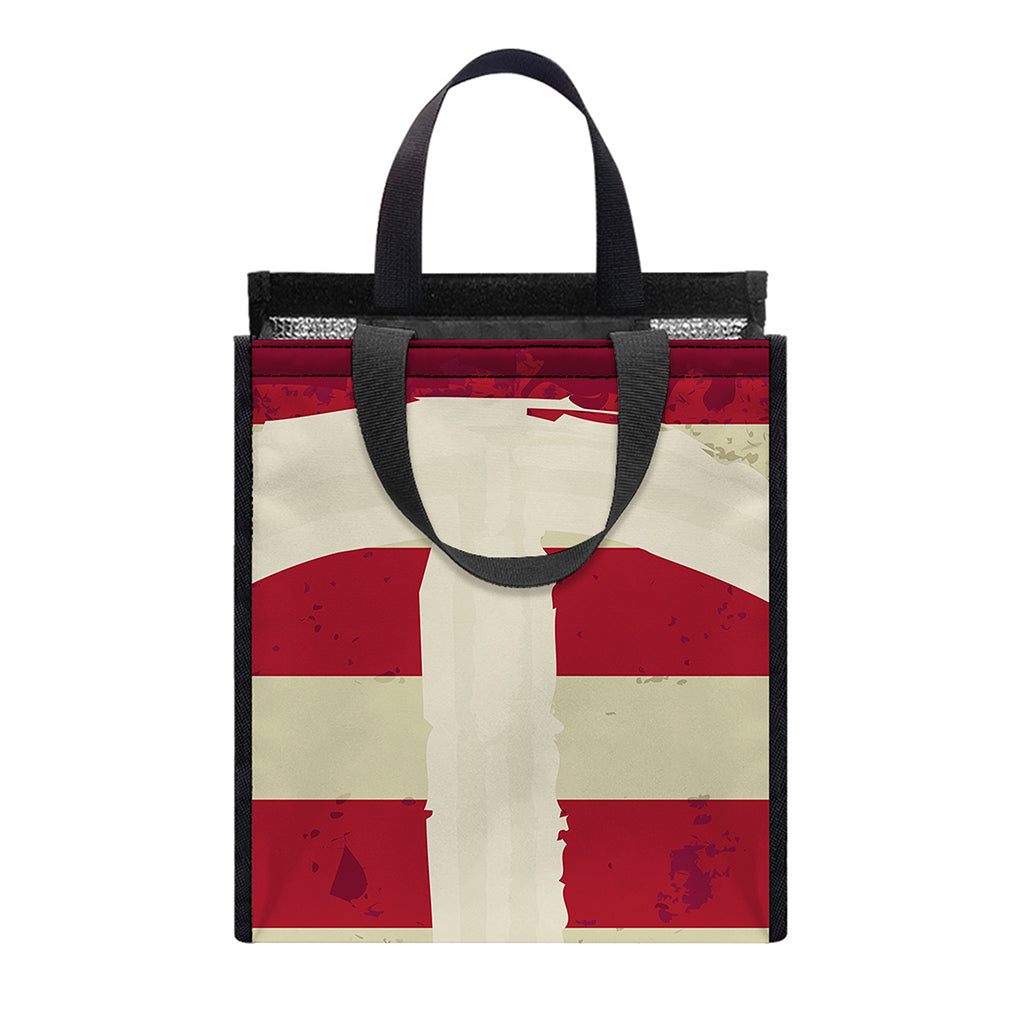 American Peace Flag Print Insulated Lunch Tote
