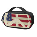 American Peace Flag Print Portable Cooler Travel Case