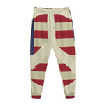 American Peace Flag Print Jogger Pants