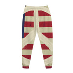 American Peace Flag Print Jogger Pants